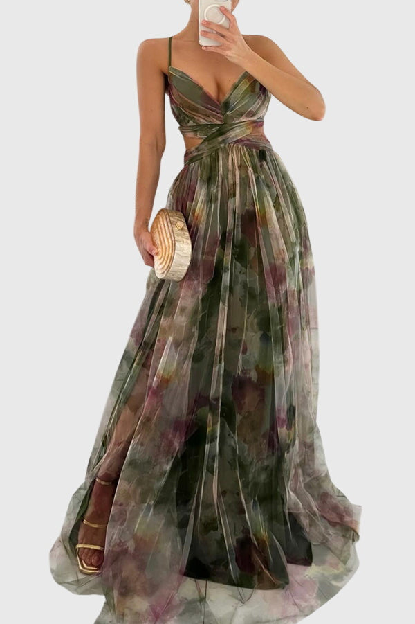 Giselle Stijlvolle Maxi Jurk met Bloemenprint