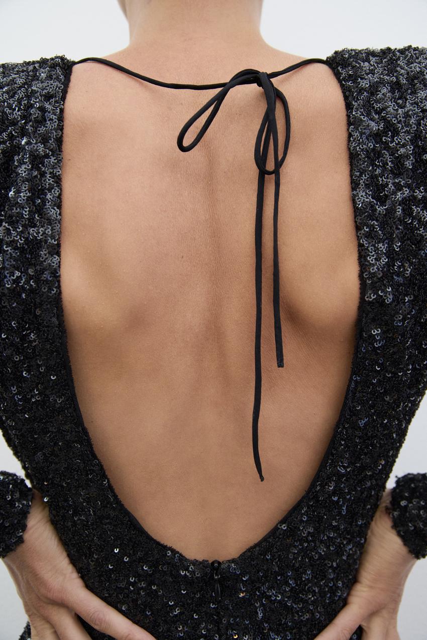 Jolien Getailleerde Maxi Jurk met Pailletten