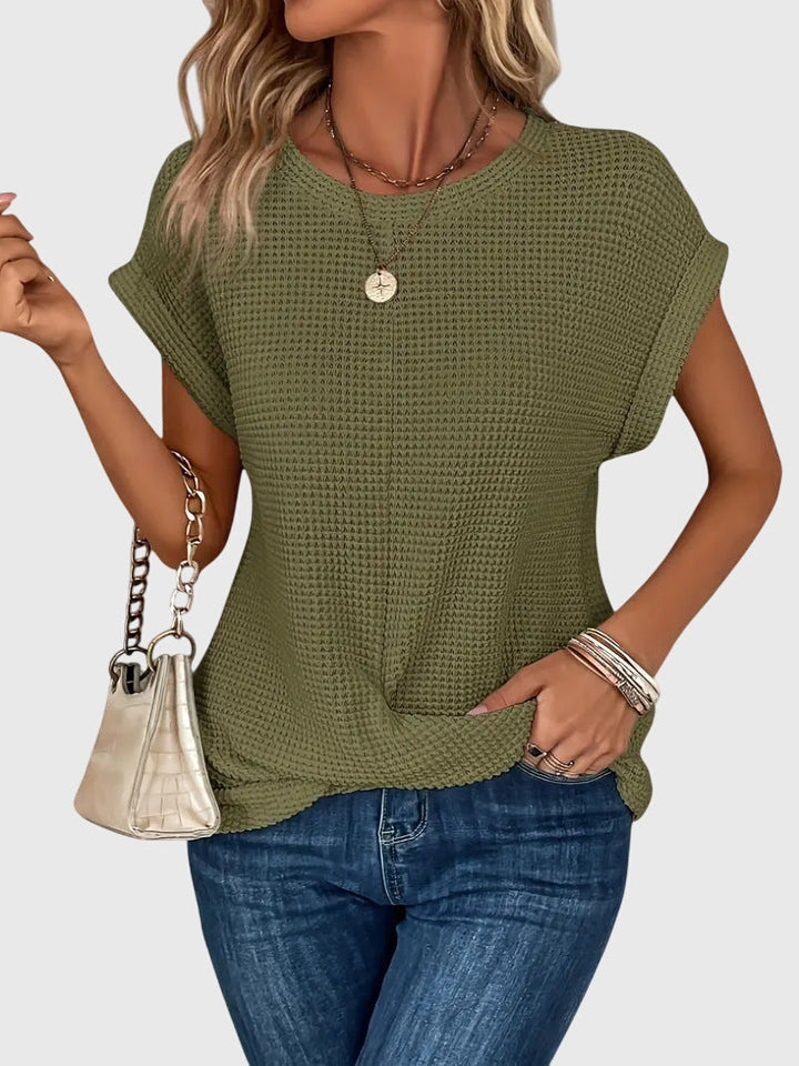Isa Elegante Blouse met Ronde hals