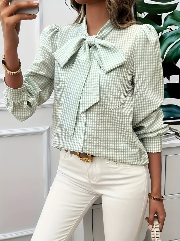 Brielle Tijdloze Blouse met Strikdetail