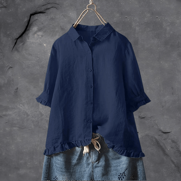 Elisabeth Getailleerde Blouse