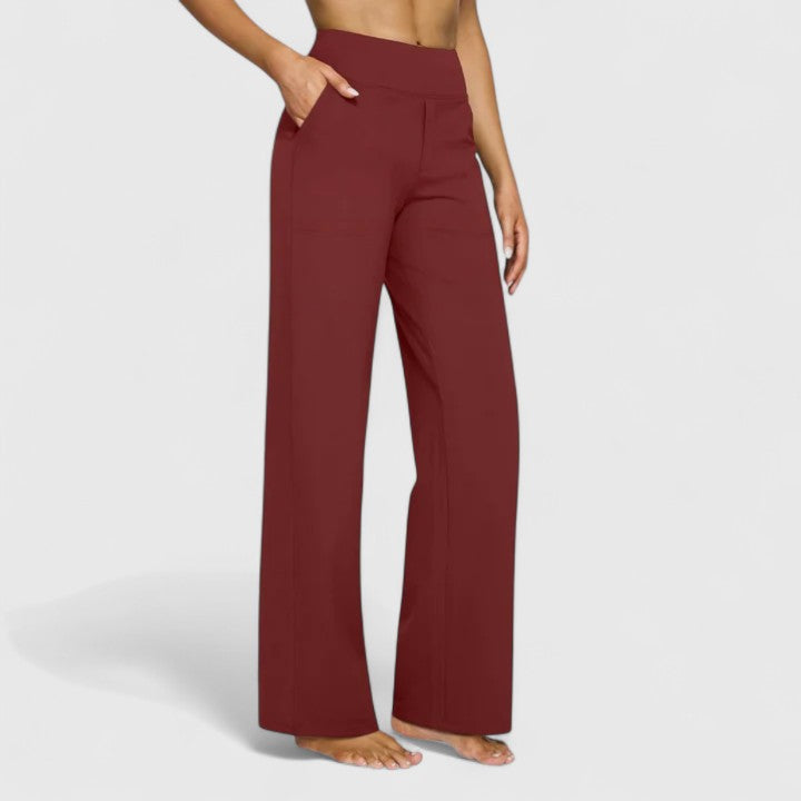 Hilary Stijlvolle Broek met Knoopdetails