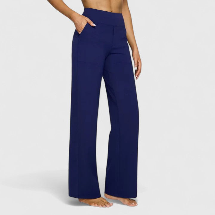 Hilary Stijlvolle Broek met Knoopdetails