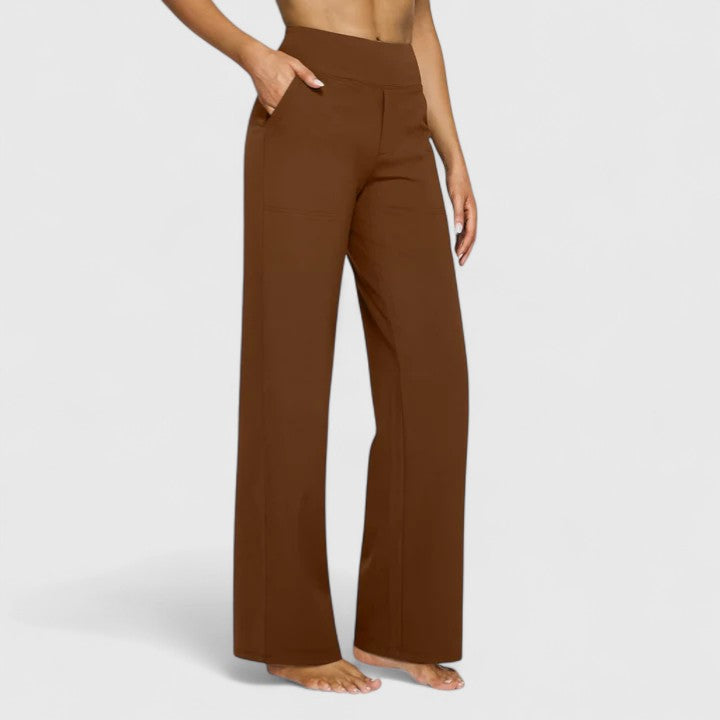 Hilary Stijlvolle Broek met Knoopdetails