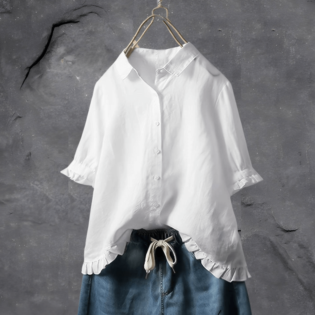 Elisabeth Getailleerde Blouse