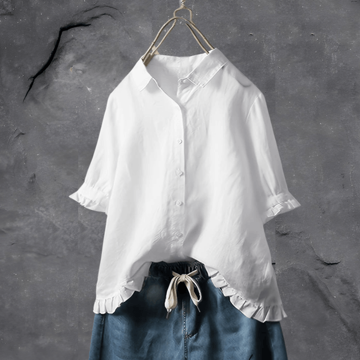 Elisabeth Getailleerde Blouse