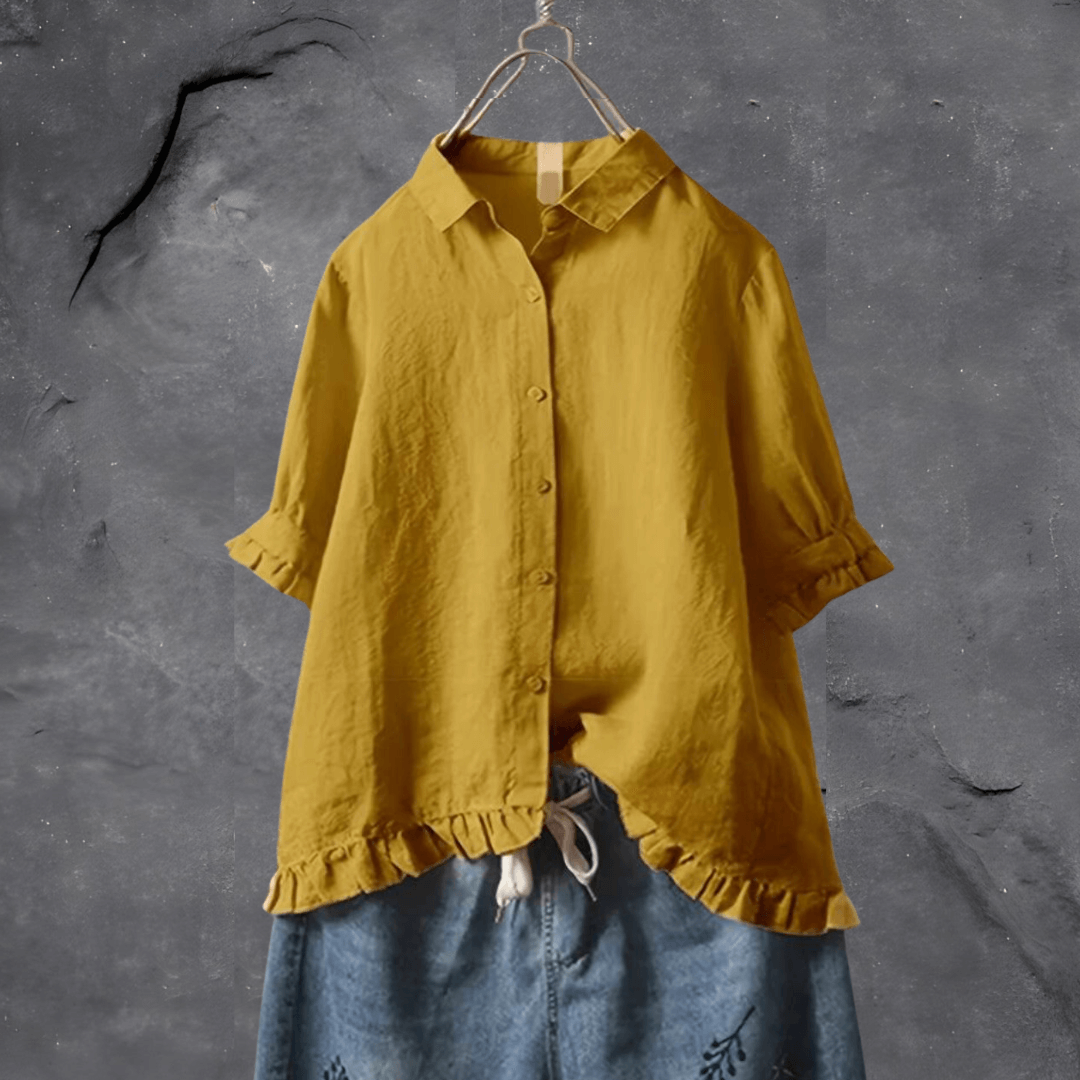 Elisabeth Getailleerde Blouse