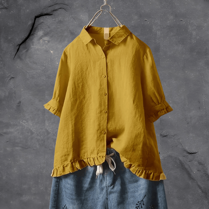 Elisabeth Getailleerde Blouse
