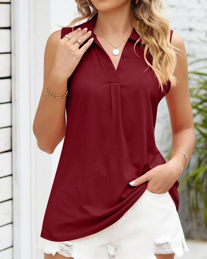 Livia Verfijnde Blouse met Ronde hals