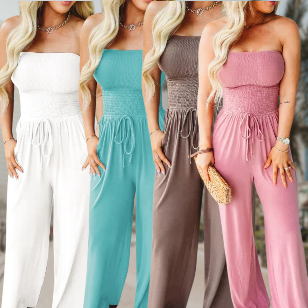 Bella Wijde Jumpsuit met Off-shoulder