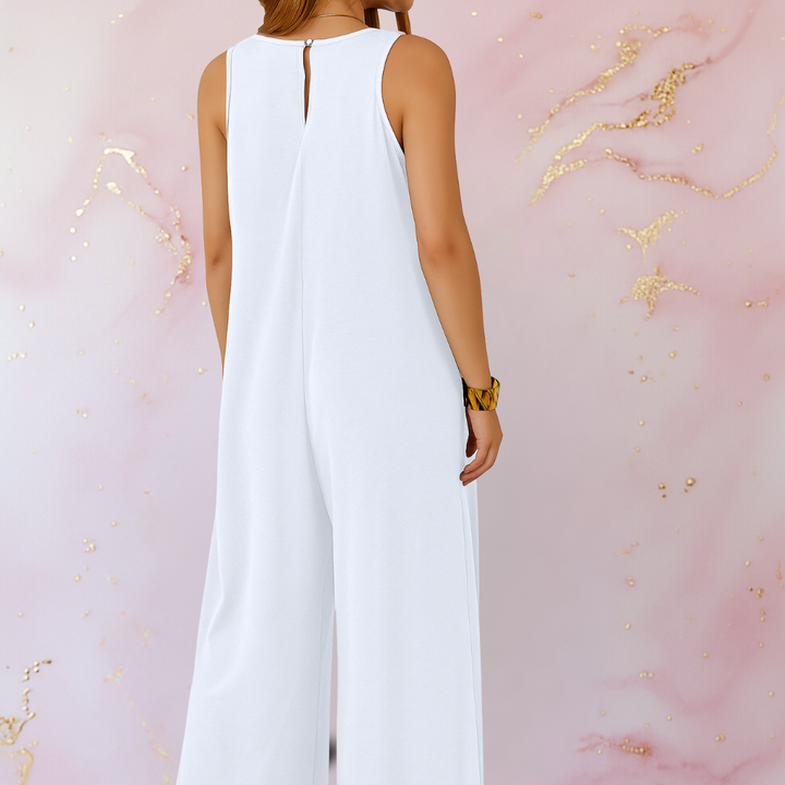 Onyx Wijde Jumpsuit met V-hals