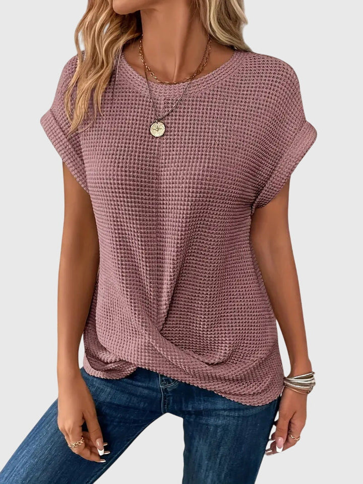 Isa Elegante Blouse met Ronde hals