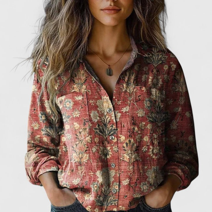Delanoviah Verfijnde Blouse