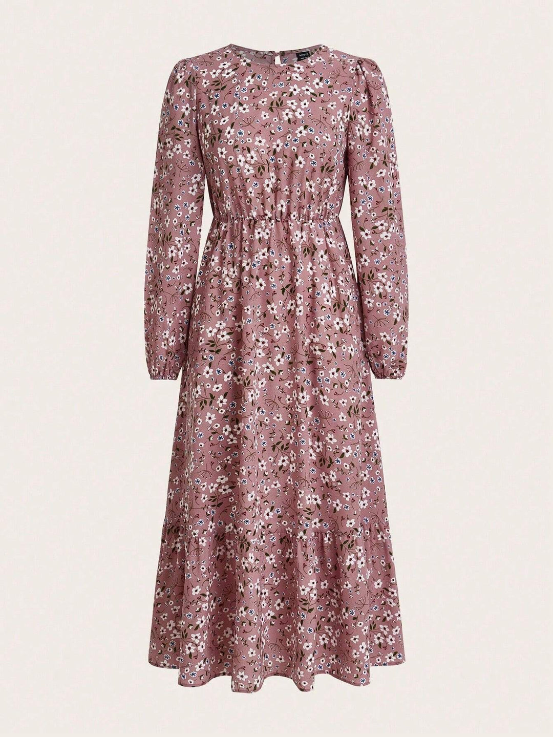 Flora A-lijn Maxi Jurk met Bloemenprint