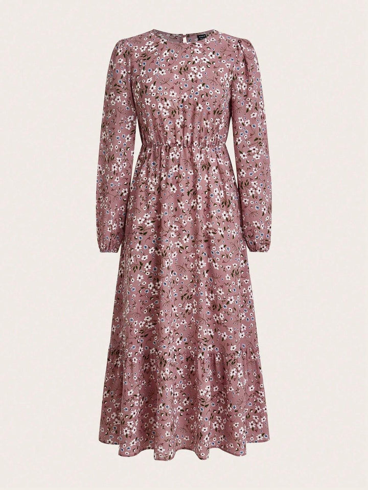 Flora A-lijn Maxi Jurk met Bloemenprint