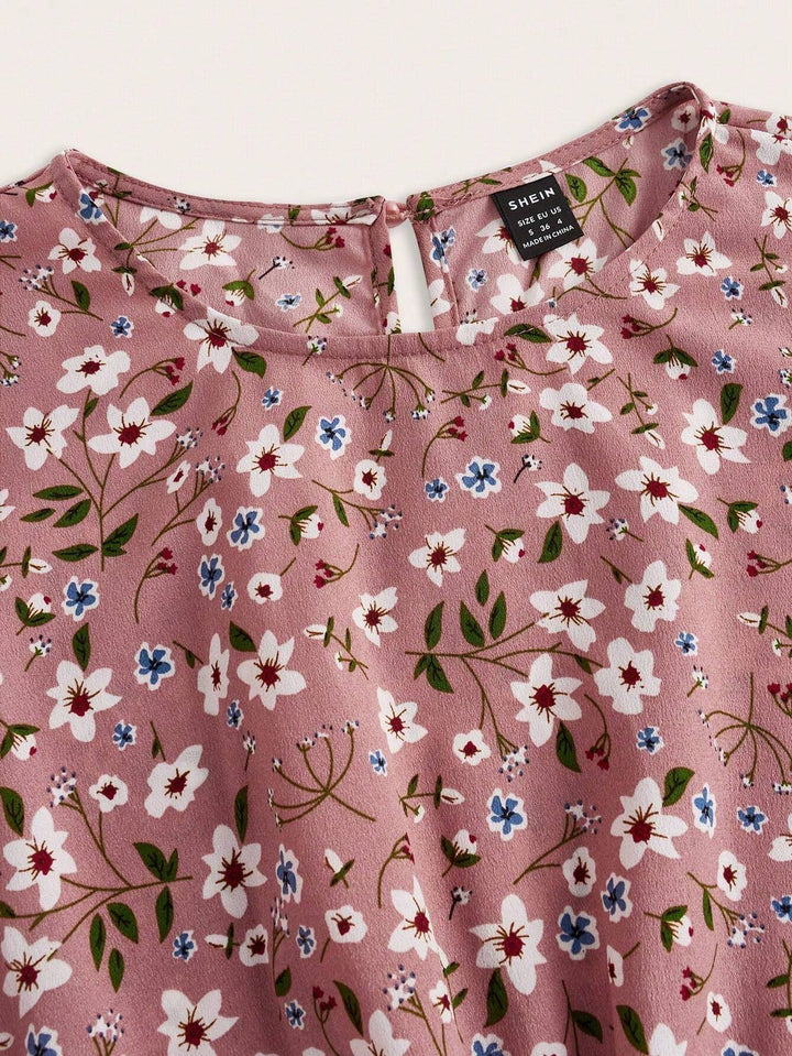Flora A-lijn Maxi Jurk met Bloemenprint