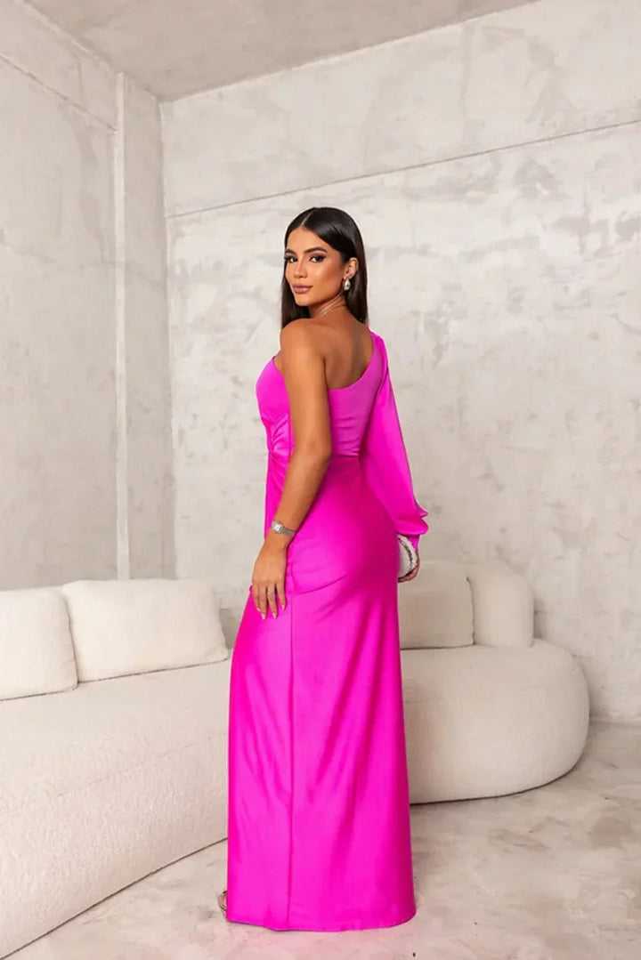 Odette Stijlvolle Maxi Jurk met One-shoulder
