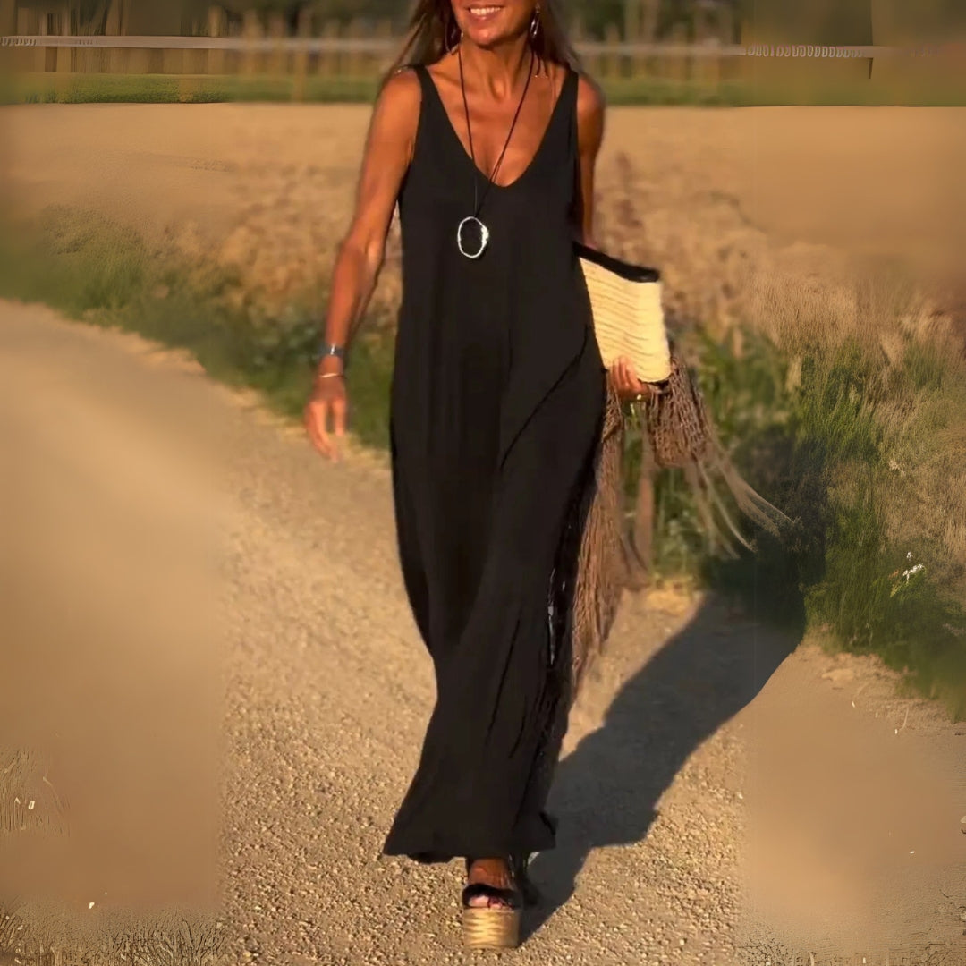 Elodie Elegante Jurk met V-hals