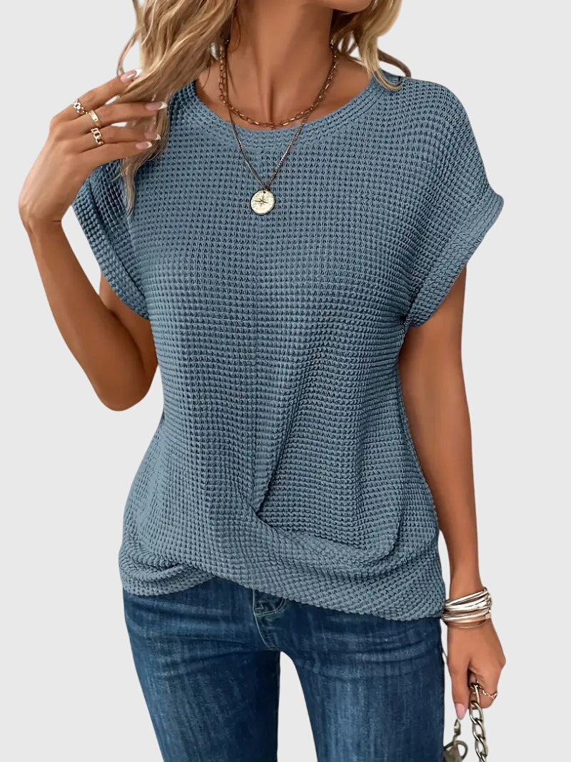 Isa Elegante Blouse met Ronde hals