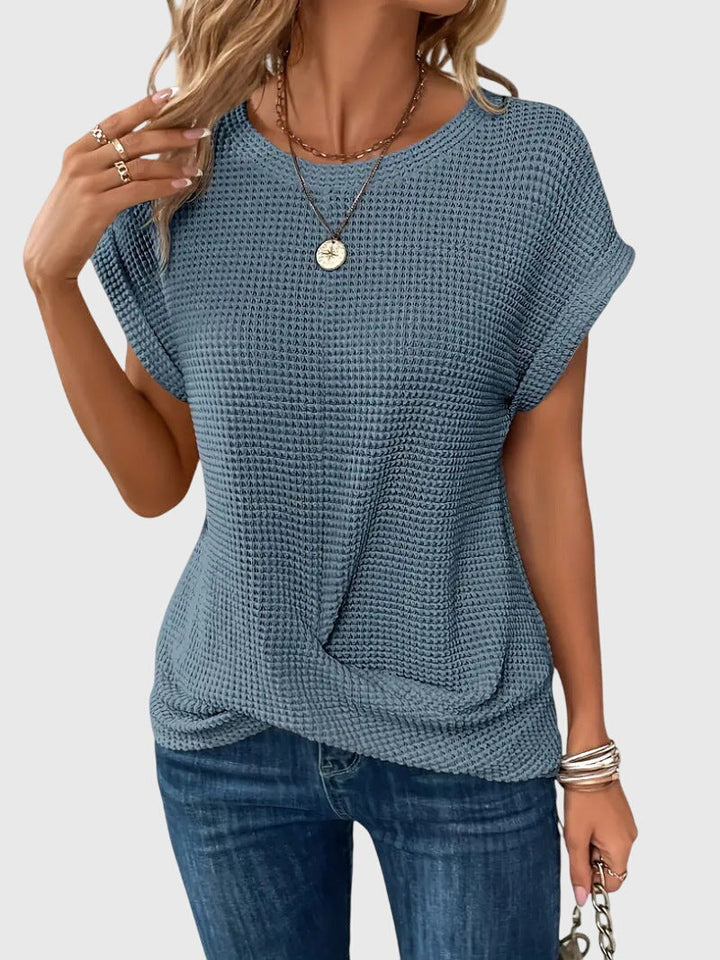 Isa Elegante Blouse met Ronde hals