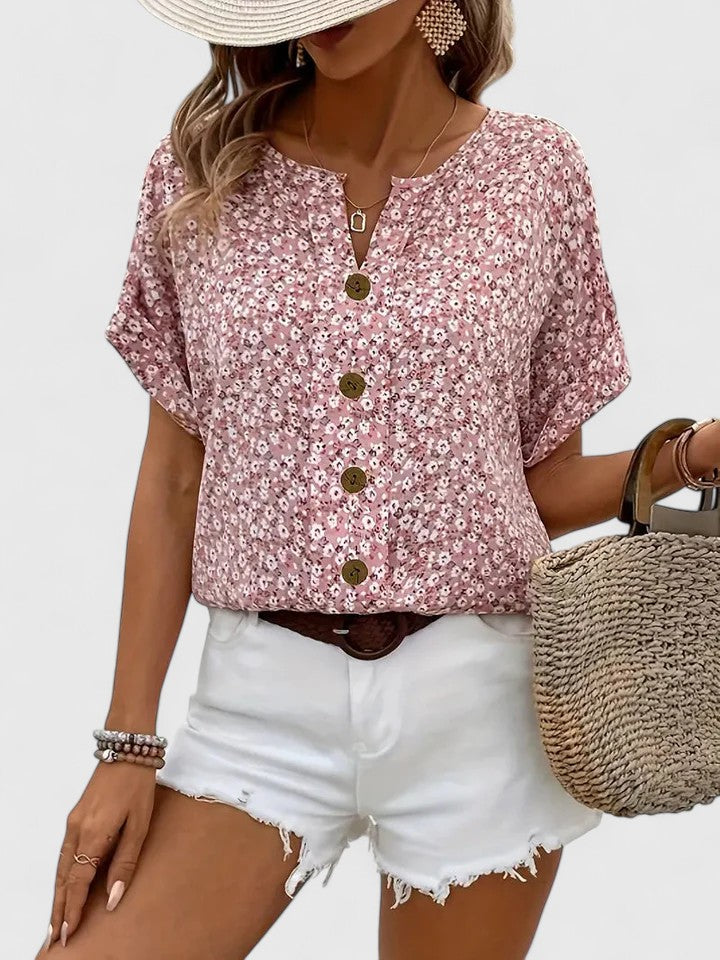 Sabine Stijlvolle Top met Bloemenprint