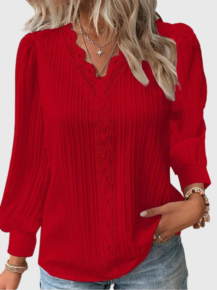 Andrea Getailleerde Blouse