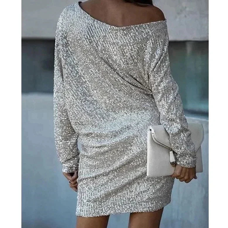 Lize Elegante Mini Jurk met One-shoulder
