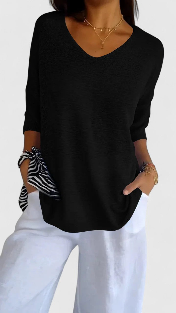 Sonylah Elegante Top met V-hals
