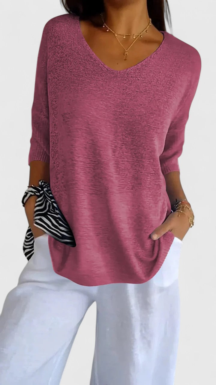 Sonylah Elegante Top met V-hals