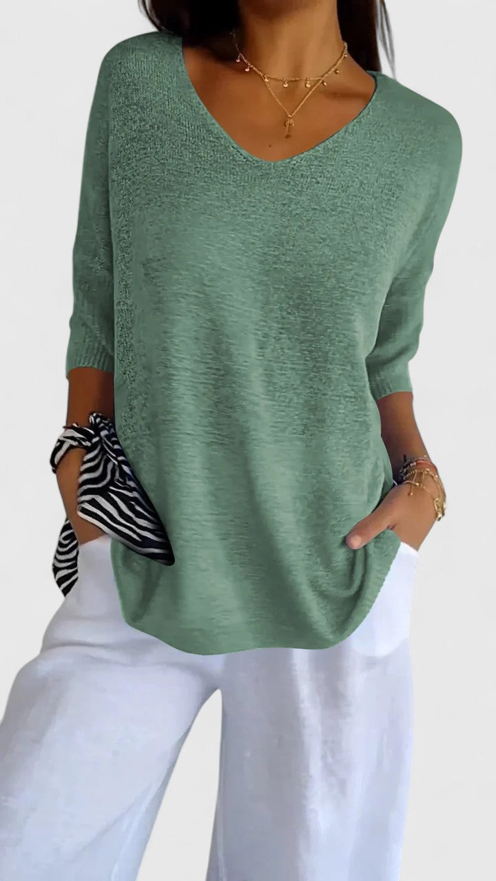 Sonylah Elegante Top met V-hals
