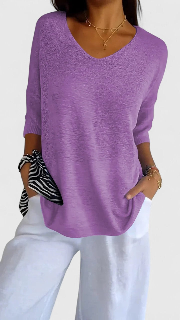 Sonylah Elegante Top met V-hals