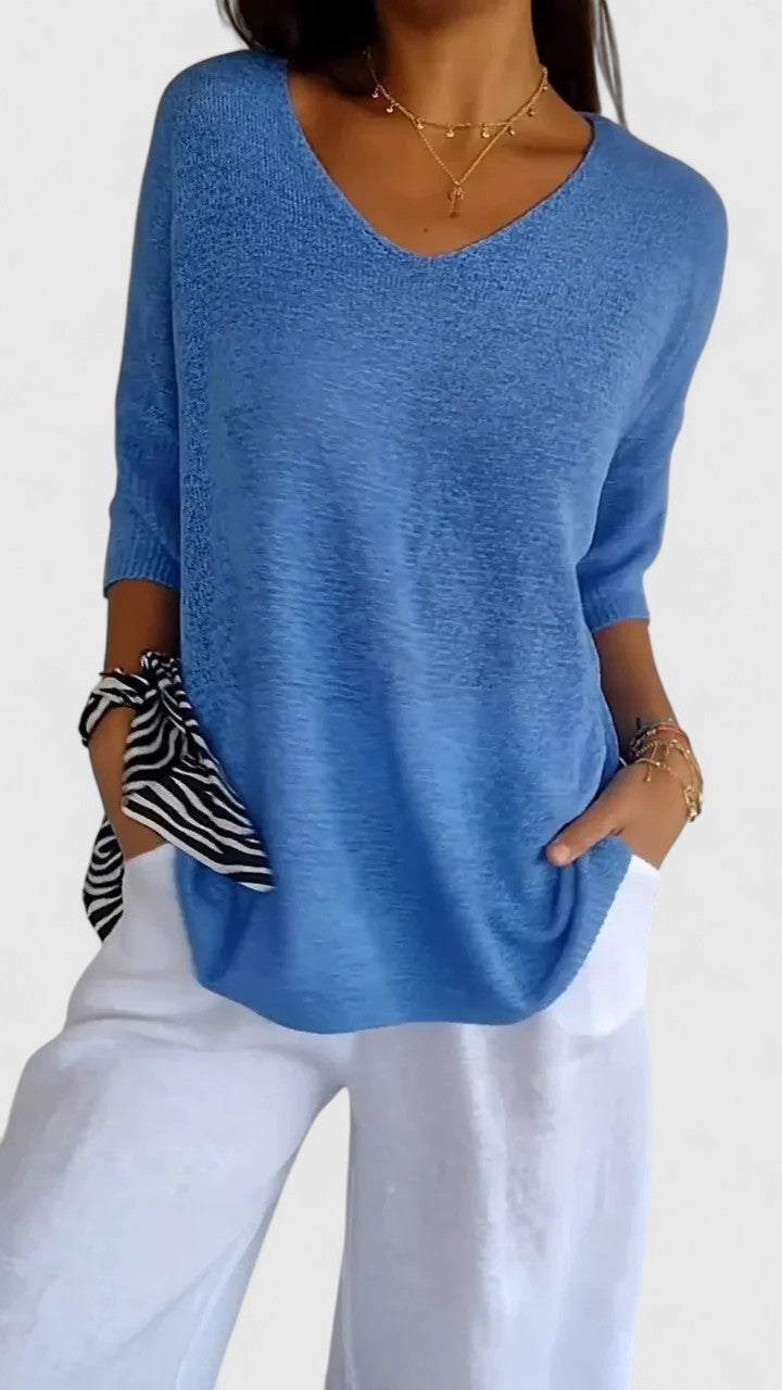 Sonylah Elegante Top met V-hals