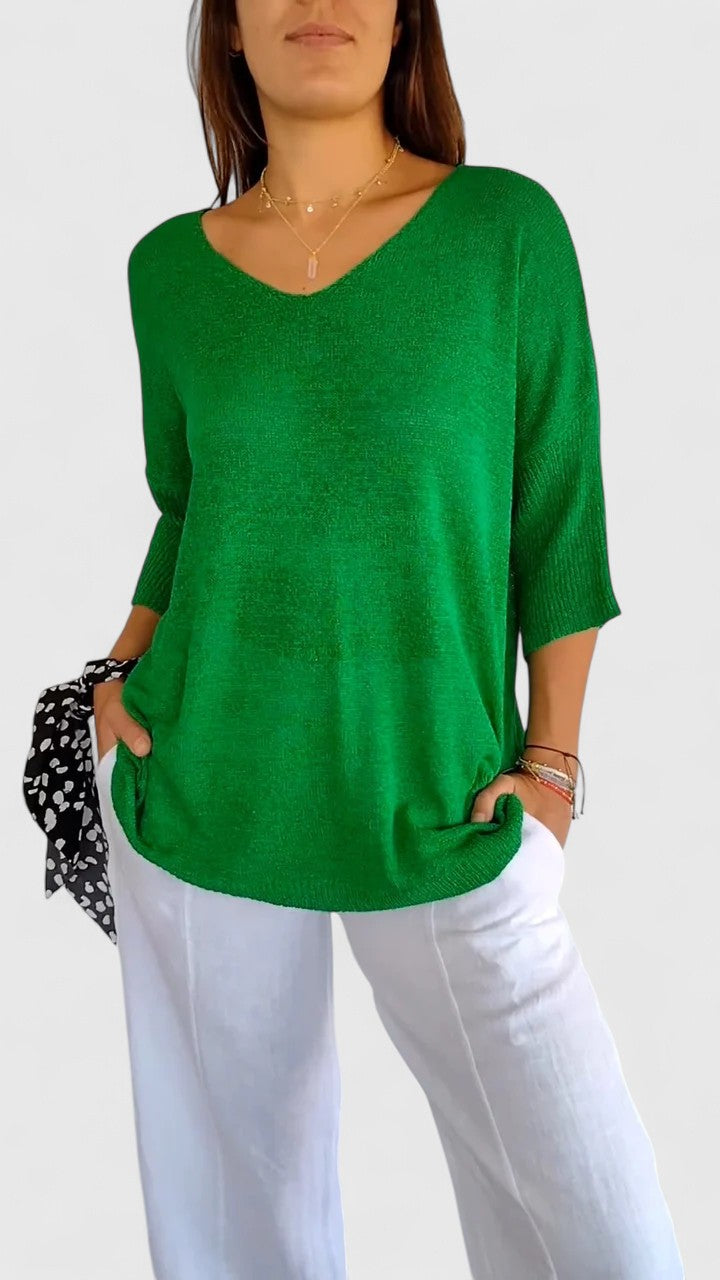 Sonylah Elegante Top met V-hals