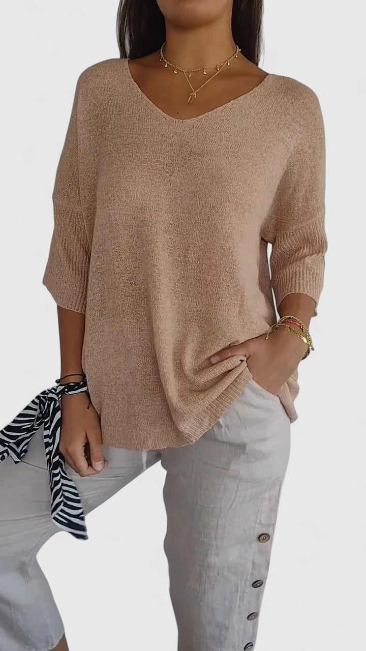Sonylah Elegante Top met V-hals