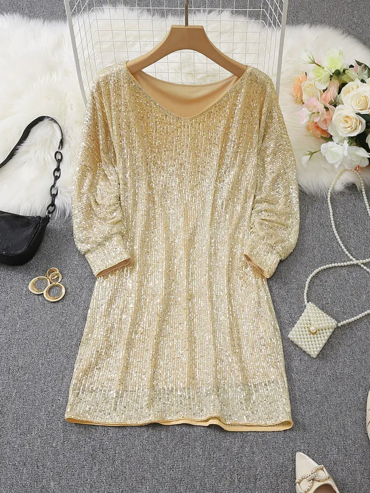 Lize Elegante Mini Jurk met One-shoulder
