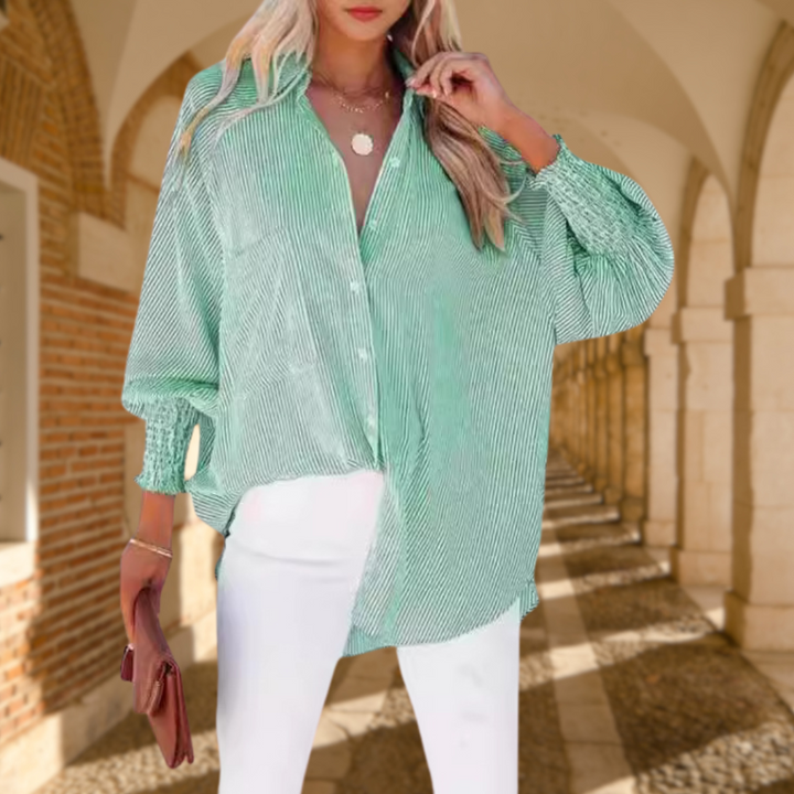Skye Relaxte Blouse met Streepdessin