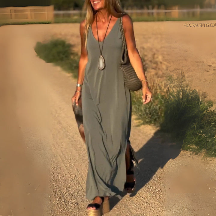 Elodie Elegante Jurk met V-hals