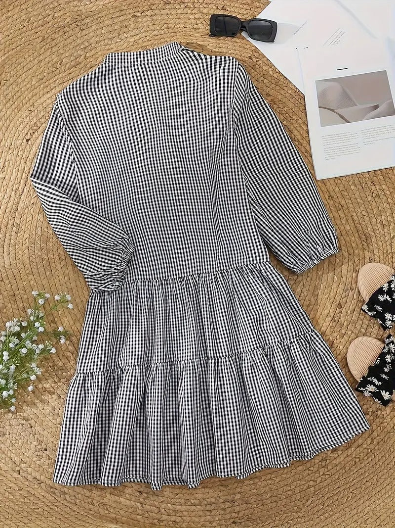 Rosie Tijdloze Mini Jurk met V-hals
