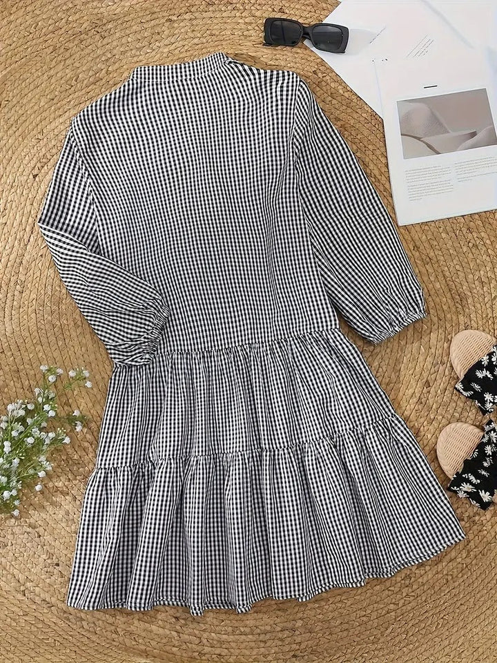 Rosie Tijdloze Mini Jurk met V-hals