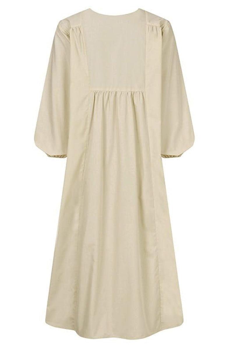 Herfst Elegante Midi Jurk met V-hals