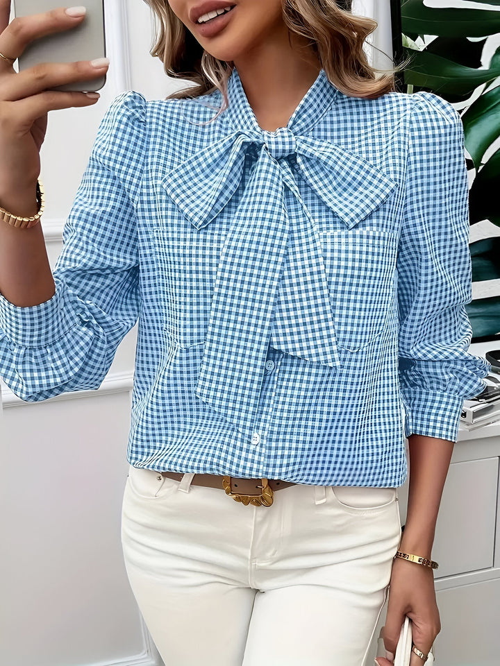 Brielle Tijdloze Blouse met Strikdetail