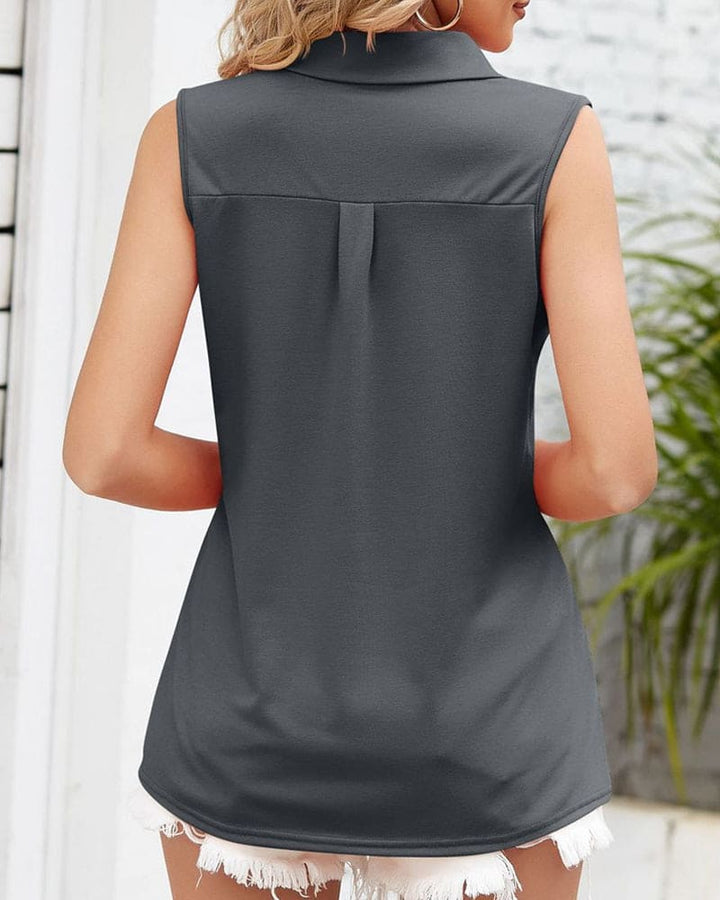 Livia Verfijnde Blouse met Ronde hals