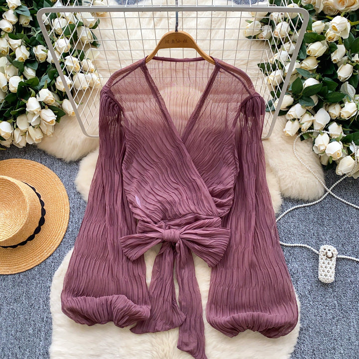 Bylle Verfijnde Blouse met V-hals