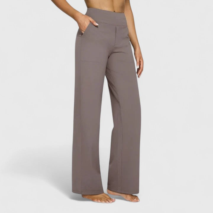 Hilary Stijlvolle Broek met Knoopdetails