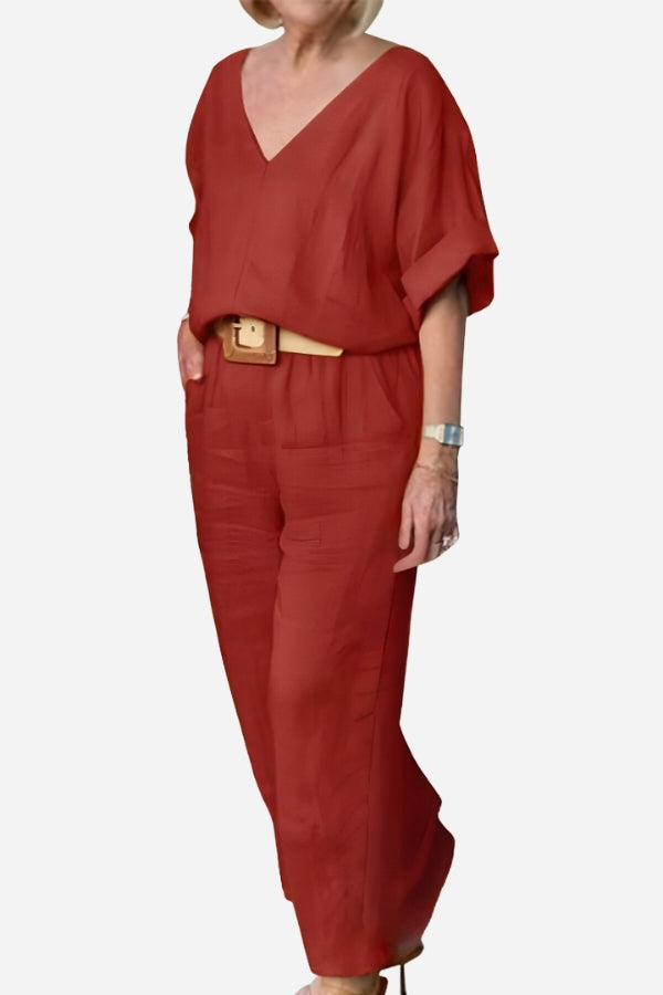 Carmen Tijdloze Set met V-hals