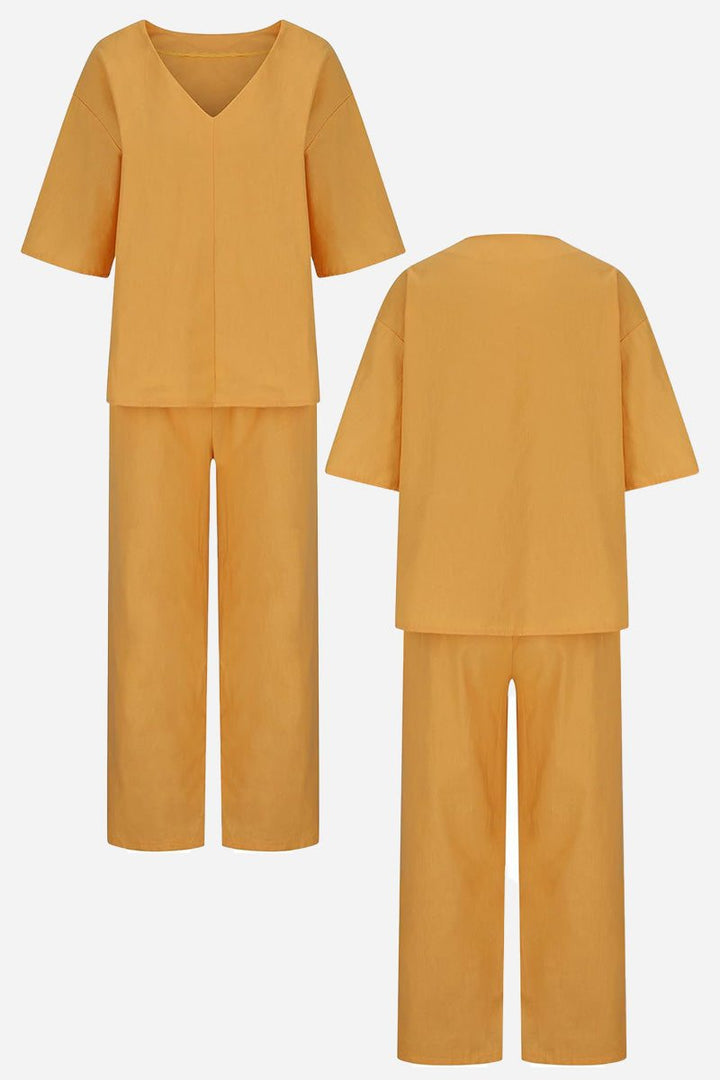 Carmen Tijdloze Set met V-hals