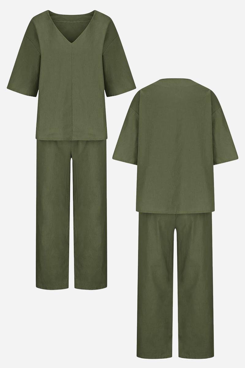 Carmen Tijdloze Set met V-hals