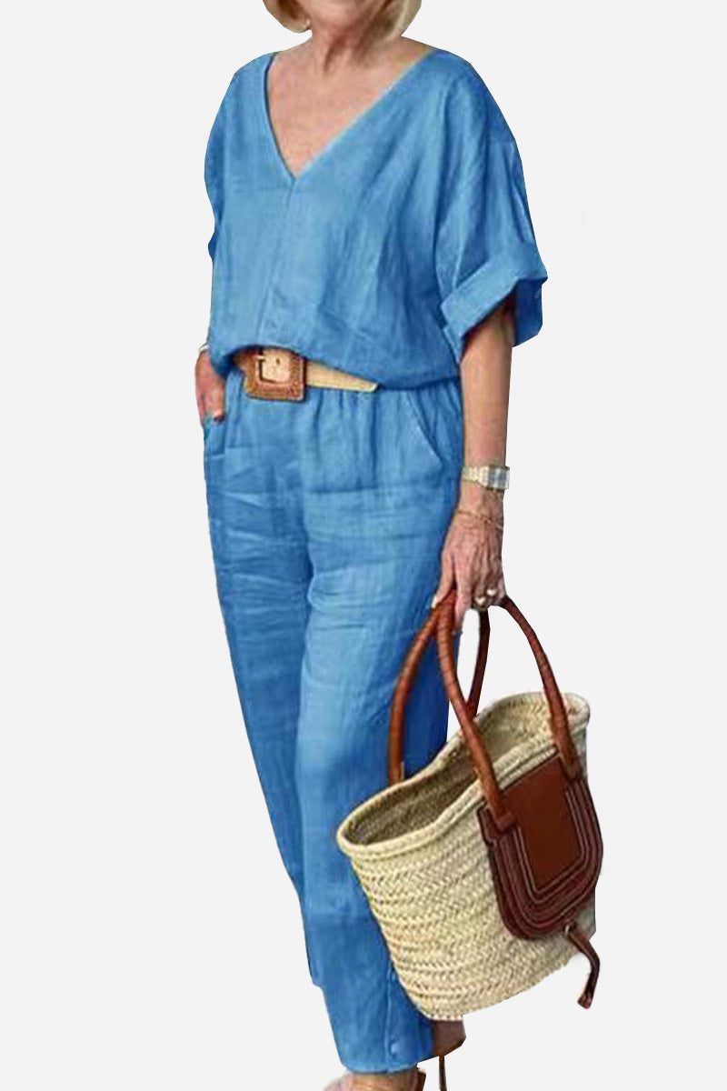 Carmen Tijdloze Set met V-hals