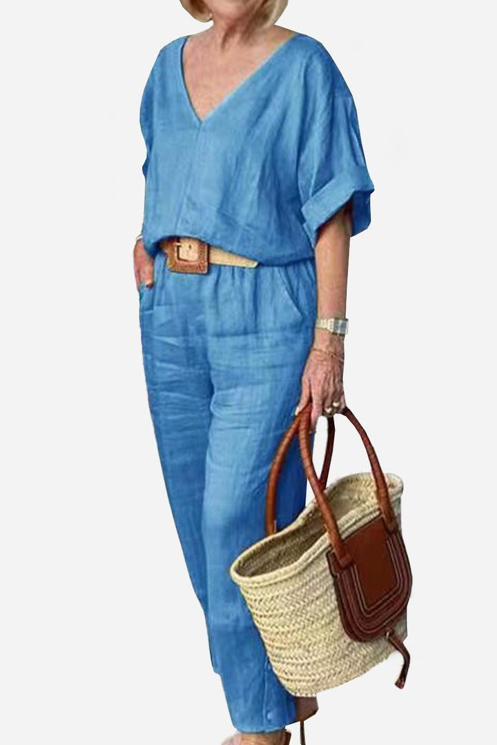 Carmen Tijdloze Set met V-hals