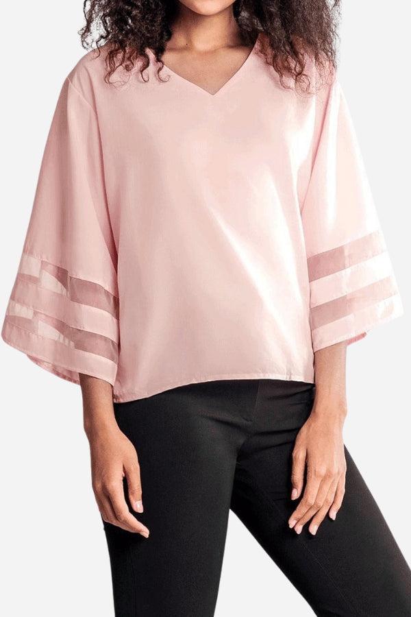Celeste Tijdloze Blouse met V-hals